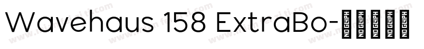 Wavehaus 158 ExtraBo字体转换
